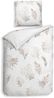 Heckett & Lane Mako-Satin Bettwäsche 155x220 Coralline White Blütenkranz Gräser Bild 2