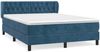 vidaXL Boxspringbett mit Matratze Dunkelblau 140x190 cm Samt 3127671 Bild 2