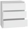 ibonto NACHTKOMMODE laminierter Spanplatte mit 3 Schubladen (H 70 x T 40 x B 70 cm) Bild 2
