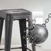 2er Set Barhocker Joshua, schwarz-gold Bild 5