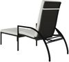 Sonnenliege 2 pcs, Gartenliege mit Fußhocker PE-Rattan Braun Bild 5