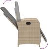 vidaXL 9-tlg. Garten-Essgruppe mit Kissen Beige Poly Rattan 3212597 Bild 5