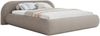 Selsey 'Shels Low' Polsterbett 180x200 mit Bettkasten, Bouclé, Graubeige Bild 1