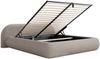 Selsey 'Shels Low' Polsterbett 180x200 mit Bettkasten, Bouclé, Graubeige Bild 4