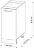 Apothekerschrank R-Line Edelgrau 30 cm , AP Eiche Vicco Bild 3