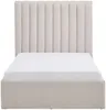 Vente-unique - SARANELI Bett Stoff Beige - B 213 cm x H 103 cm x L 98 cm Bild 4