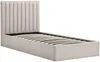 Vente-unique - SARANELI Bett Stoff Beige - B 213 cm x H 103 cm x L 98 cm Bild 3