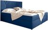 99rooms Prato Boxspringbett 140x200 cm Velours MONOLITH Dunkelblau Bild 4