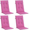 vidaXL Hochlehner-Auflagen 4 Stk. Rosa Stoff 361269 Bild 3