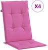 vidaXL Hochlehner-Auflagen 4 Stk. Rosa Stoff 361269 Bild 2