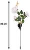Gardlov LED Solarleuchte Rose Solarlampe Kunstblumen, leuchtet, LED fest integriert, dank Schutzklasse IP44 funktionieren die Gartenrosen zuverlässig Bild 2