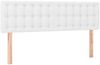 vidaXL Kopfteile 2 Stk. Weiß 72x5x78/88 cm Kunstleder 346465 Bild 2