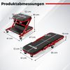 2 in 1 Rollbrett Werkstatt Montagerollbrett mit 6 Rollen & gepolstertem Sitz bis 150 kg Belastbar Schwarz Bild 2