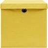vidaXL Aufbewahrungsboxen mit Deckeln 10 Stk. Gelb 32x32x32 cm Stoff 288368 Bild 4