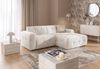 luma-home modernes Ecksofa mit Ottomane rechts, markante Steppungen, Chenille in Beige, 234 x 161 x 79 cm Bild 3