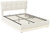 Gdood Polsterbett Stauraumbett Doppelbett LED (Hydraulisch hebbarem Stauraum), Mit LED-Beleuchtung, Lattenrost, Samt, 160x200 cm Bild 2