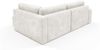 Ecksofa mit Schlaffunktion NATALIA XL in Stoff Tilia Creme Ottomane Rechts Bild 3