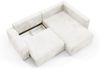 Ecksofa mit Schlaffunktion NATALIA XL in Stoff Tilia Creme Ottomane Rechts Bild 4