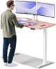 Desktronic HomeOne Elektrisch höhenverstellbarer Schreibtisch 140x70cm Weiß/Rosa mit Memory-Funktion, Anti-Kollisions Technologie, USB-A und USB-C-Ladeanschlüssen Bild 1