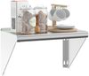 vidaXL Wandregal 50x30x31 cm Silbern Edelstahl 30277 Bild 4