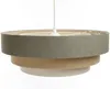 BPS Koncept 050-106-60 Hängeleuchte BOHO ELEGANT E27 1x40W Stoff strukturiert auf PVC-Kunststoff grau, beige, weiß H:90cm Ø40cm dimmbar Bild 5