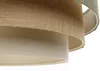 BPS Koncept 050-106-60 Hängeleuchte BOHO ELEGANT E27 1x40W Stoff strukturiert auf PVC-Kunststoff grau, beige, weiß H:90cm Ø40cm dimmbar Bild 3