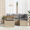 vidaXL Garten Essgruppe mit Kissen 5 pcs Beige und Grau 3349706 Bild 3