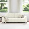 vidaXL 3-Sitzer-Sofa Creme 220x78x84 cm Samt 4105038 Bild 3