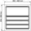 Besteckeinsatz SCOOPII 55 cm (B 450-490 x T 450-490 mm) / Mehrzweckeinsatz / Besteckkasten / Besteckeinsätze Bild 2