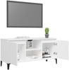 vidaXL TV-Schrank mit Metallbeinen Weiß 103,5x35x50 cm 805968 Bild 4