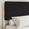 vidaXL Bettgestell mit gepolstertem Kopfteil Schwarz 160 x 200 cm 3398151 Bild 3