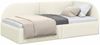 vidaXL Eckbettgestell mit Kopfteil Creme 90 x 200 cm Samt 42016653 Bild 2