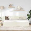 vidaXL Eckbettgestell mit Kopfteil Creme 90 x 200 cm Samt 42016653 Bild 3