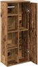 Badezimmerschrank mit Rollenhalter Altholz-Optik 39 x 22 x 90 cm Bild 5