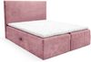 MEBLINI Boxspringbett TYLA 140x200 cm mit Bettkasten – H4/Rosa Plüsch Polsterbett - Doppelbett mit Topper & Taschenfederkern-Matratze Bild 2