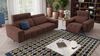 Sofanella 3-Sitzer SALENTO Stoffcouch Stoffsofa hochwertig in Cognac XL: 234 Breite x 100 Tiefe Bild 4
