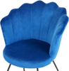 Sessel LOVELOCK Samtstoff Marineblau Bild 5