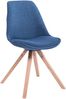 4er Set Besucherstuhl SYDNEY - Stoff Blau 48x56x84 cm | Besucherstühle Konferenzstuhl Wartezimmerstuhl Bürostühle Bürostuhl Konferenzraum Wartezimmer Bild 2