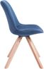 4er Set Besucherstuhl SYDNEY - Stoff Blau 48x56x84 cm | Besucherstühle Konferenzstuhl Wartezimmerstuhl Bürostühle Bürostuhl Konferenzraum Wartezimmer Bild 4