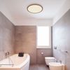 LED Deckenleuchte, IP44, Holzoptik, dimmbar, D 29,4 cm Bild 4