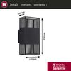 LED Wandleuchte Tharin IP44 3000K 120x250mm 2x3,7W Schwarz Bild 5