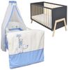 Baby-Delux Komplettbett Babybett Juna Komplettset Anthrazit, 10-tlg, Kinderbett 60x120 cm Bettset verschiedene Designs Bild 4