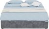 Modern minimalist bed frame, 140*200CM, gray, Dutch velvet material, equipped with gas lift rods, modern style bedroom furniture, excluding headboard and mattress. Bild 3