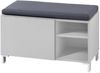 Sitzbank >Redditch< in Lichtgrau aus Kunststoff - 80x48x39cm (BxHxT) Bild 4