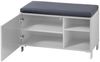Sitzbank >Redditch< in Lichtgrau aus Kunststoff - 80x48x39cm (BxHxT) Bild 3