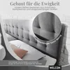Boxspringbett Rockstar® Limited Edition II Samt 180x200 cm Dunkelgrau und Härtegrad H2 Bild 3