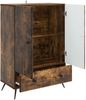 vidaXL Sideboard Geräucherte Eiche 66 x 34,5 x 95 cm Holzwerkstoff 895590 Bild 2