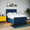 vidaXL Boxspringbett mit Matratze Blau 140x200 cm Stoff 3291690 Bild 3