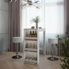 Bartisch-Set Repose Weiß/Sonoma 45 x 110 cm mit 2 Barhockern Vicco Bild 3