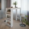 Bartisch-Set Repose Weiß/Sonoma 45 x 110 cm mit 2 Barhockern Vicco Bild 4